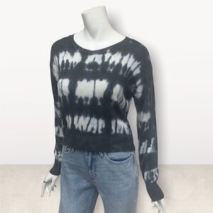 DKNY Jeans Dip Dye Crop Sweater